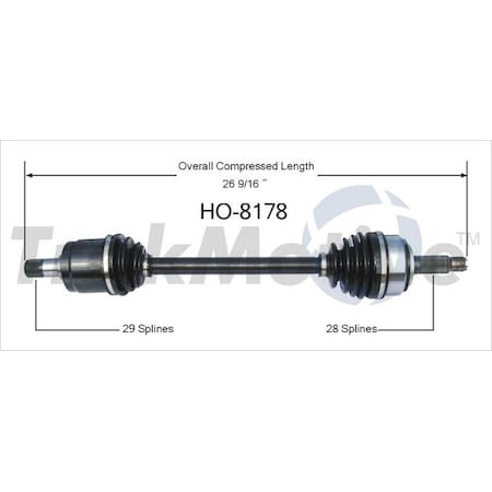 Surtrack Axle Cv Axle Shaft, Ho-8178 HO-8178
